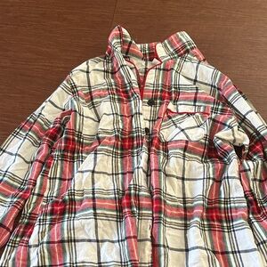 Plaid Button-Up Shirt